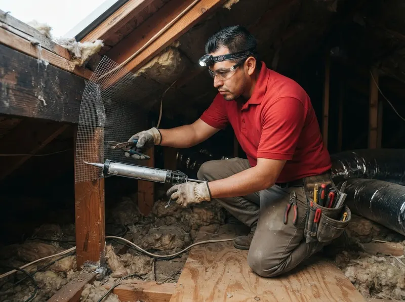 Attic Roof Rat Exclusion in San Antonio, TX